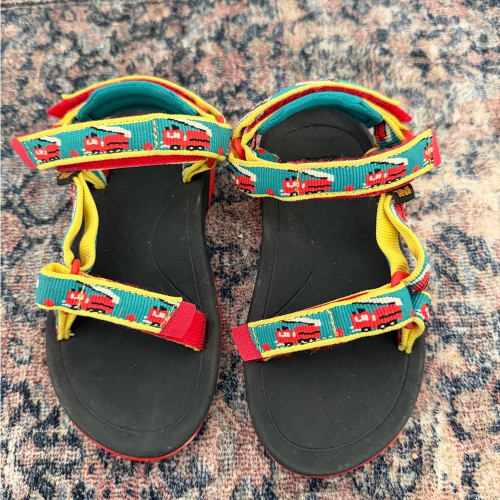 Teva Kids Fire Truck Strap Sandals size 9